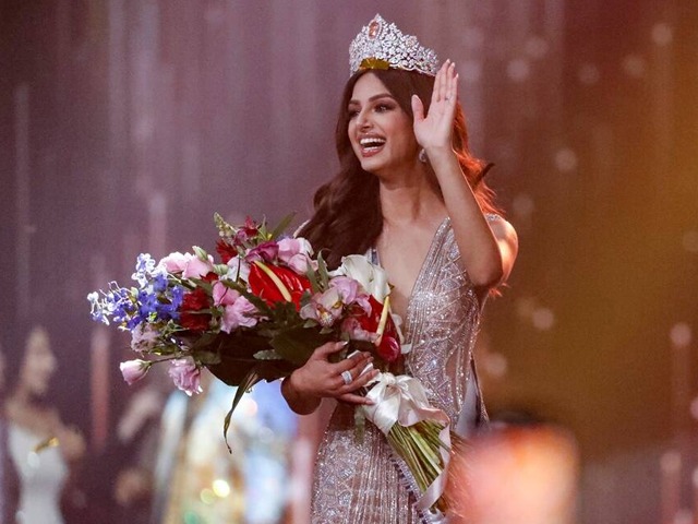 Harnaaz Sandhu from India takes home the 70th Miss Universe title.